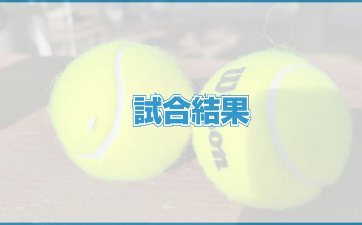 テニス大会　試合結果